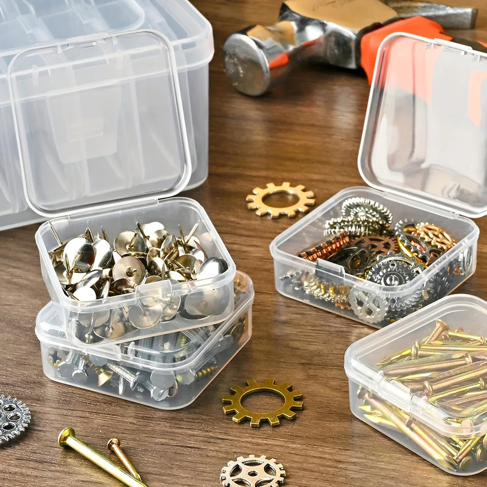 Caja de almacenamiento de bordado de pintura de diamante DIY, contenedor de almacenamiento de mosaicos de galletas de joyería de uñas, caja de almacenamiento multifuncional