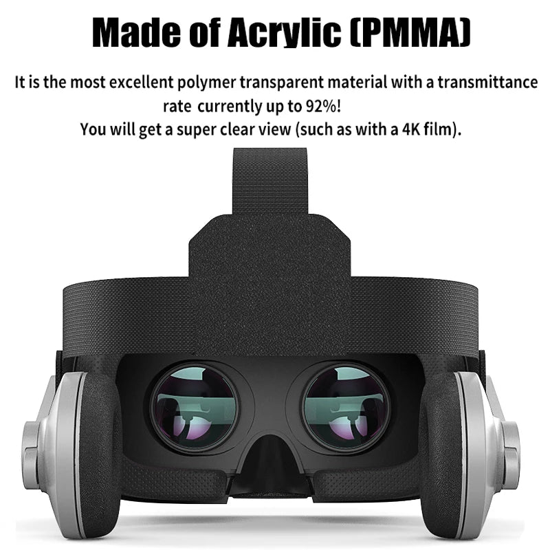 Casque VR 3D réalité virtuelle pour smartphone — lentilles, jumelles, jeu vidéo (v11)