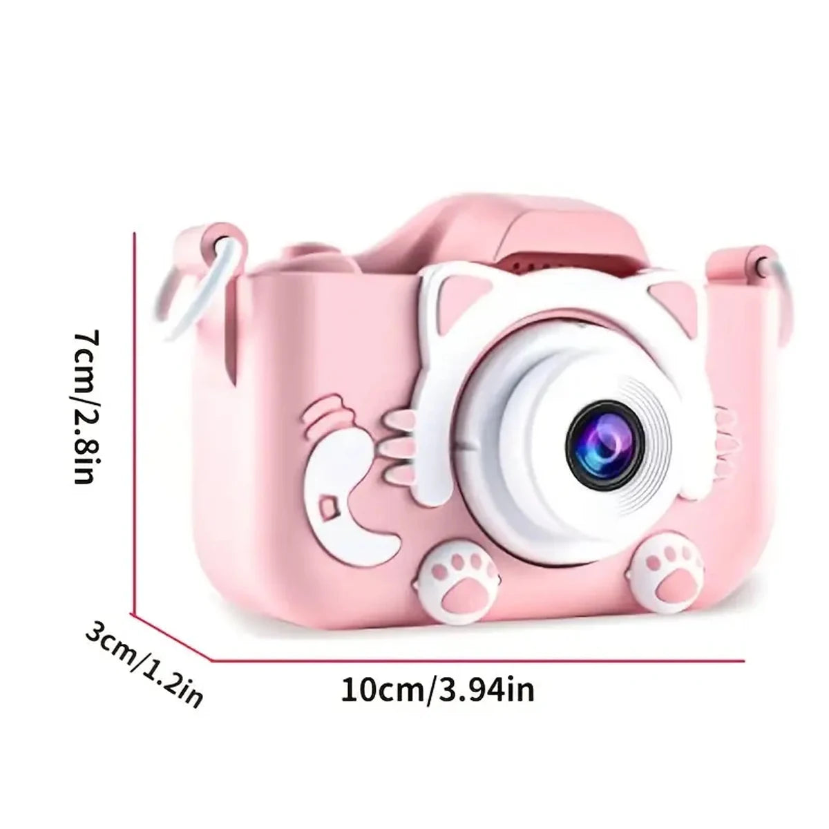 Cámara de vídeo digital para niños, súper bonita, HD 1080P, 2.0 pulgadas, con fundas de silicona, juguetes para Navidad