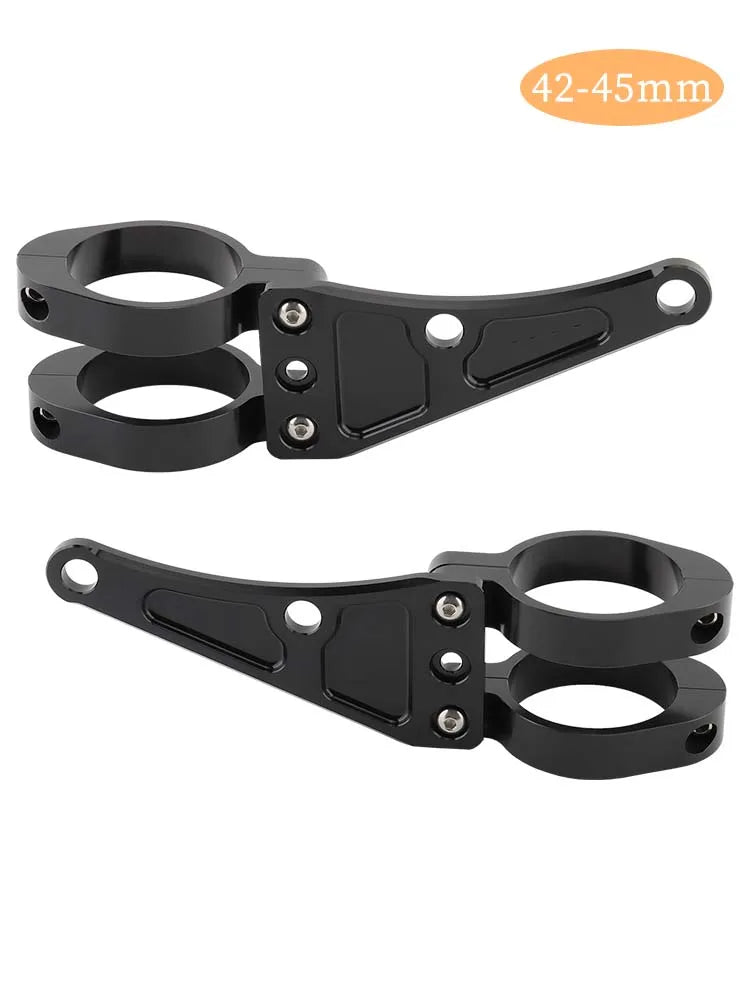 Pinces de montage pour tube de fourche de moto — support de lumière, 33-58mm, universel