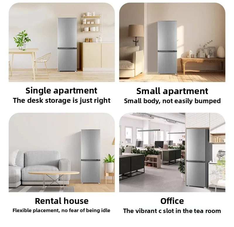 Refrigerador de primera clase, de bajo consumo energético, sin escarcha, congelador de gran capacidad de doble puerta, refrigerador para habitaciones de alquiler Z