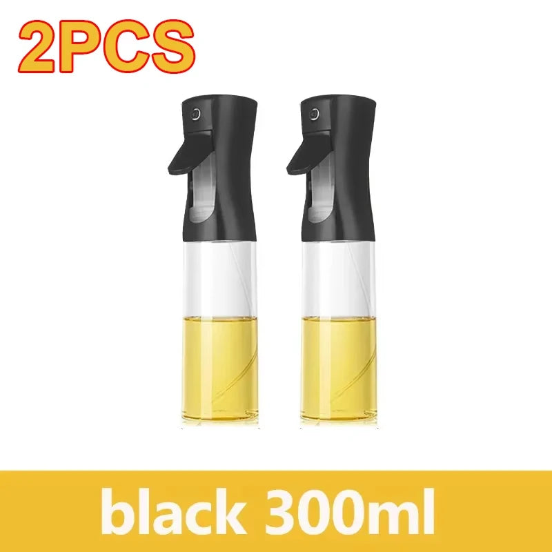 Botella pulverizadora de aceite de oliva para barbacoa, pulverizador de aceite de oliva de plástico, botella vacía, botella de vinagre o brocha de aceite, 200/300/500ml