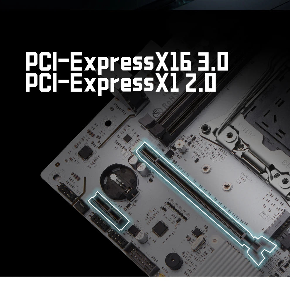 QIYIDA X99 carte mère D4 TPM2.0 LGA 2011 3 avec emplacement M.2 prise en charge X99 C612chip DDR4 mémoire SATA3.0 USB3.0 PCI16X