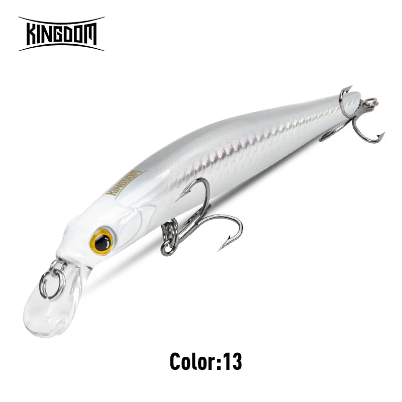 Kingdom Kingart coulant méné leurres de pêche 6g 9g 14g 18.6g Jerkbaits   Wobblers d'action réaliste, appâts durs silencieux, bar de mer