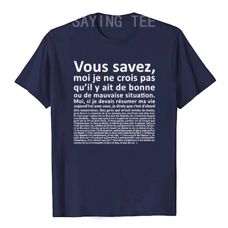 SABES Camiseta Clásica con Letras Impresas, Monólogos de Otis, Humorística, Gráfica, Regalos