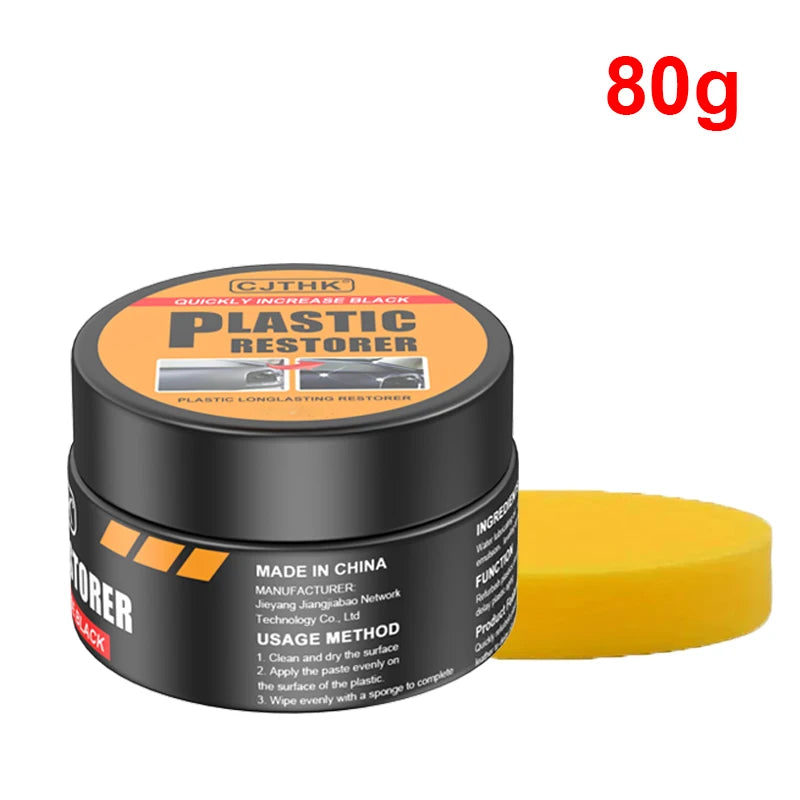 Car Plastic Restorer Back to Black Glossy Auto Interior Leather and Panel Renovation Wax Coating Agent Auto Varnish and Repair Coating