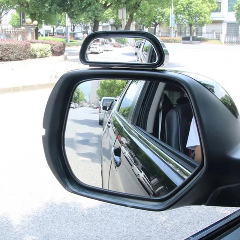 Espejo retrovisor lateral de gran angular automático ajustable, espejos convexos de punto ciego para espejo auxiliar de estacionamiento inverso de coche