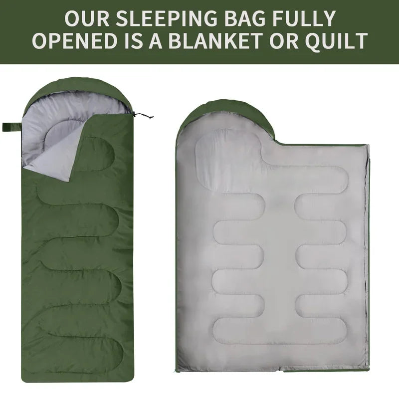 Sac de couchage de Camping ultraléger et étanche, enveloppe chaude pour 4 saisons, sacs de couchage pour voyage en plein air et randonnée