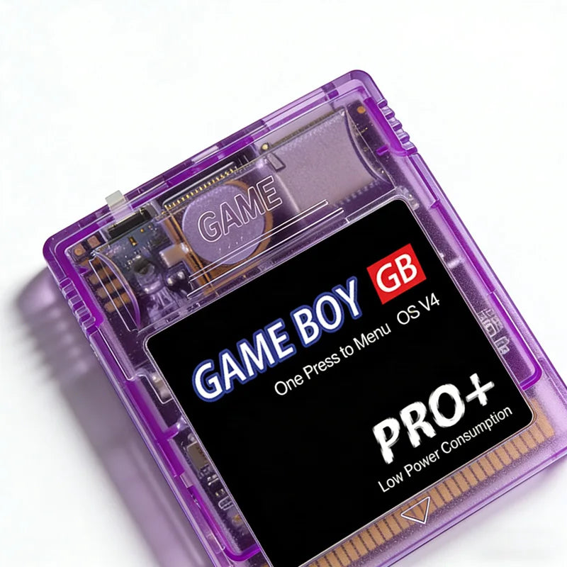 Cartouche de jeu GBC Gameboy OS V4 2000 en 1 avec carte TF 4 Go pour consoles de jeu GB GBC GBA SP GBM GBP