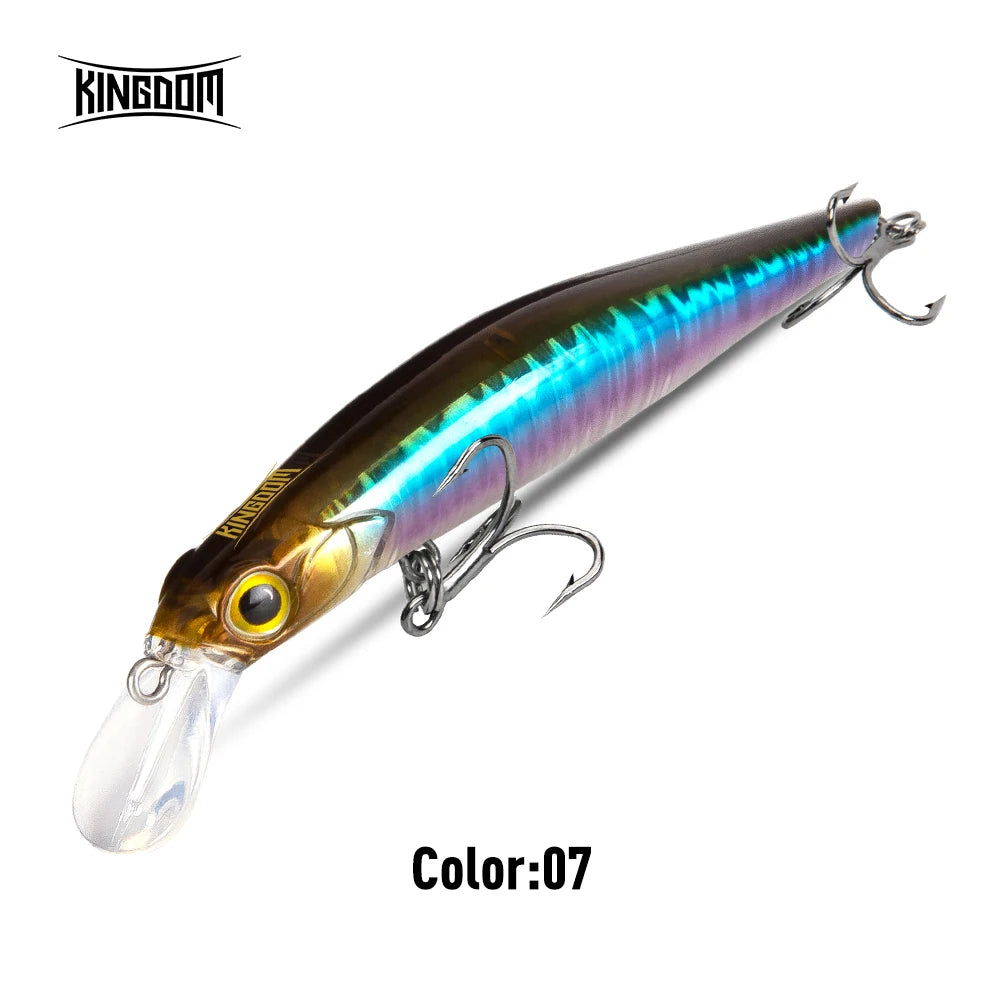 Kingdom Kingart coulant méné leurres de pêche 6g 9g 14g 18.6g Jerkbaits   Wobblers d'action réaliste, appâts durs silencieux, bar de mer