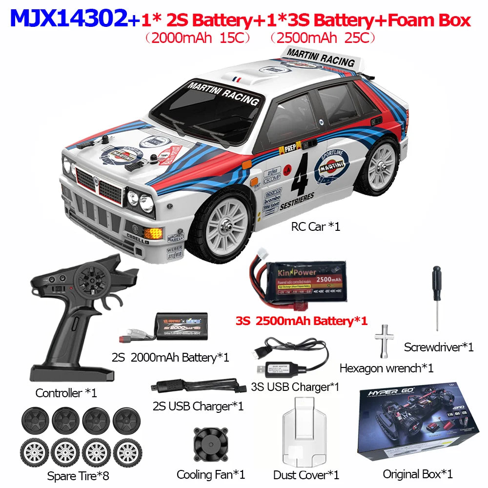 HYPER GO RC MJX 14304 14303 14302 14301 High Speed Drift Car with Gyroscope - Electric Toy for Children, Volkswagen Racing Gift