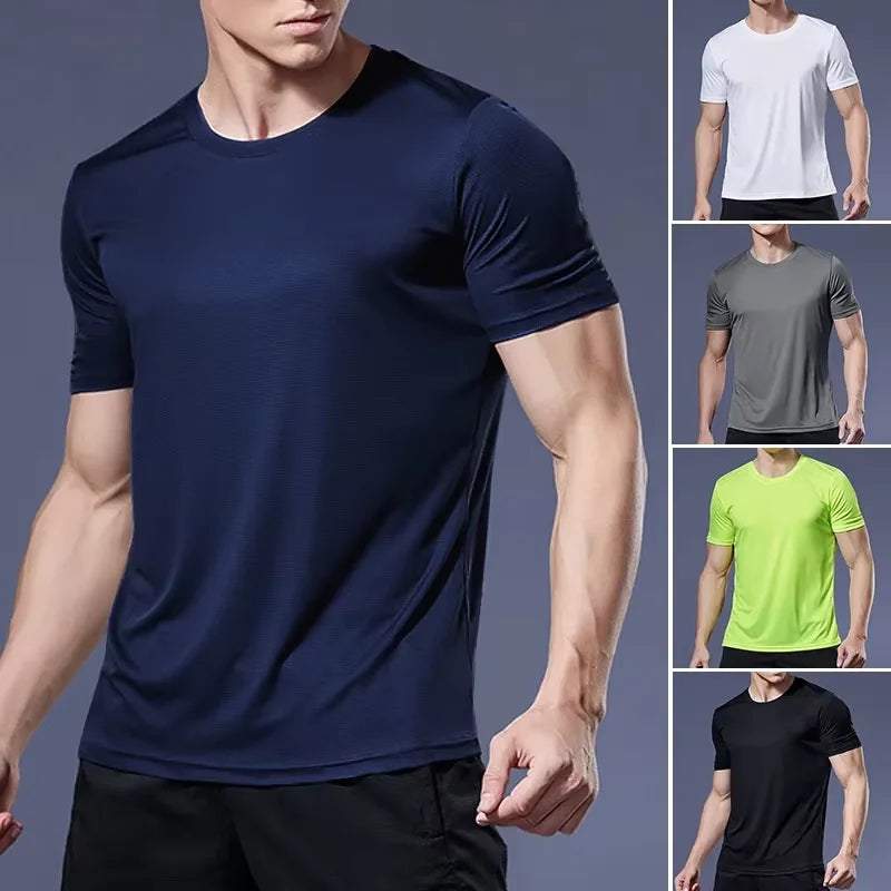 T-Shirt Sport Gym Séchage Rapide Homme — Course Musculation Brésil Jersey