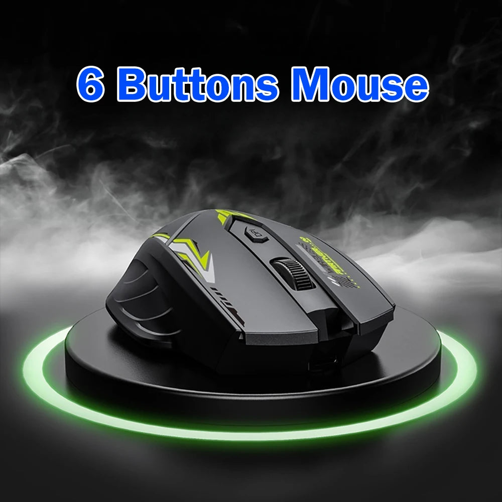 Souris Bluetooth 5.4 double Mode 2.4G souris sans fil 6 boutons souris de jeu bureau souris silencieuse souris Rechargeable pour ordinateur portable