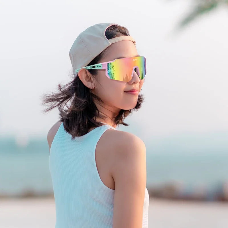 SCVCN New Outdoor Cycling Sunglasses Men Women MTB Driving Bicycle Glasses Sport Climbing Goggles Bike UV400 Eyewear