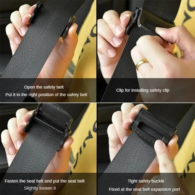 Clips de ceinture de sécurité universels pour voiture, boucle de ceinture de sécurité antidérapante, pince de fixation Simple, pince de fixation solide pour ceinture de sécurité automobile