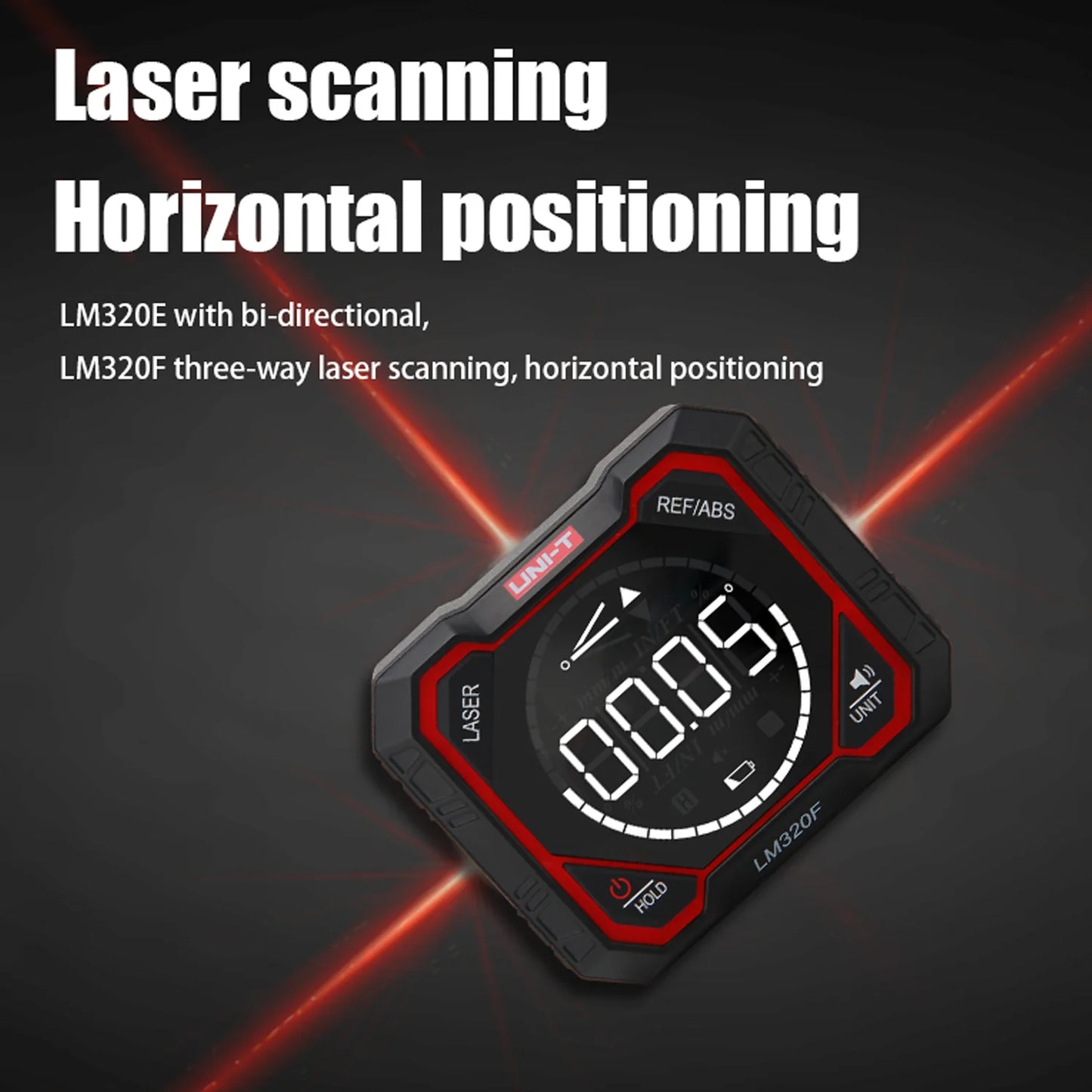 Inclinonomètre numérique laser haute précision — 4x90°, magnétique, mesure relative et absolue