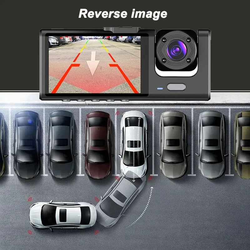 Dashcam 1080P 2/3 Caméras — Vision Nocturne Avant Arrière Enregistreur Véhicule