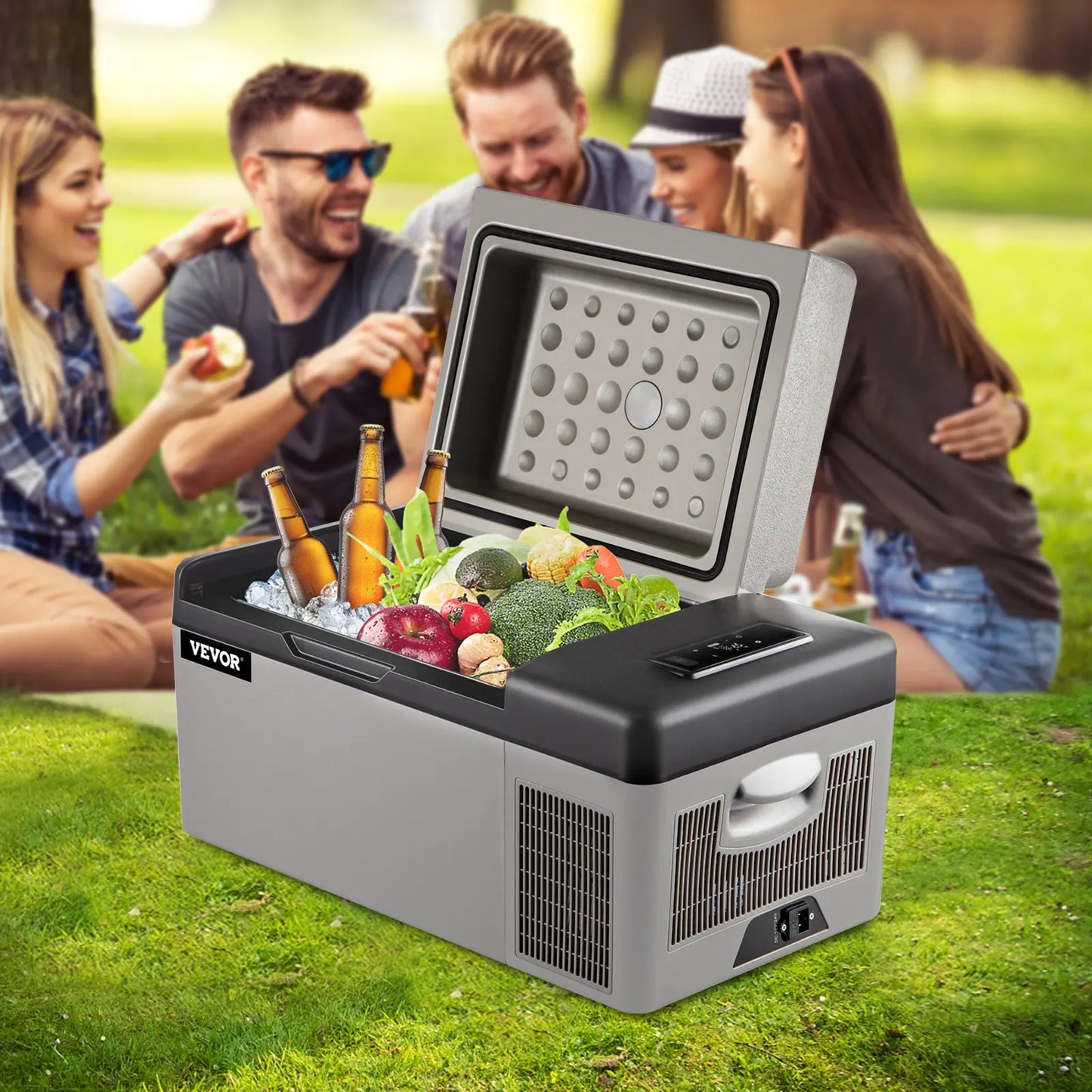 Glacière Électrique Voiture 15/20 L — Compresseur Portable, Contrôle App, Camping & Voyage