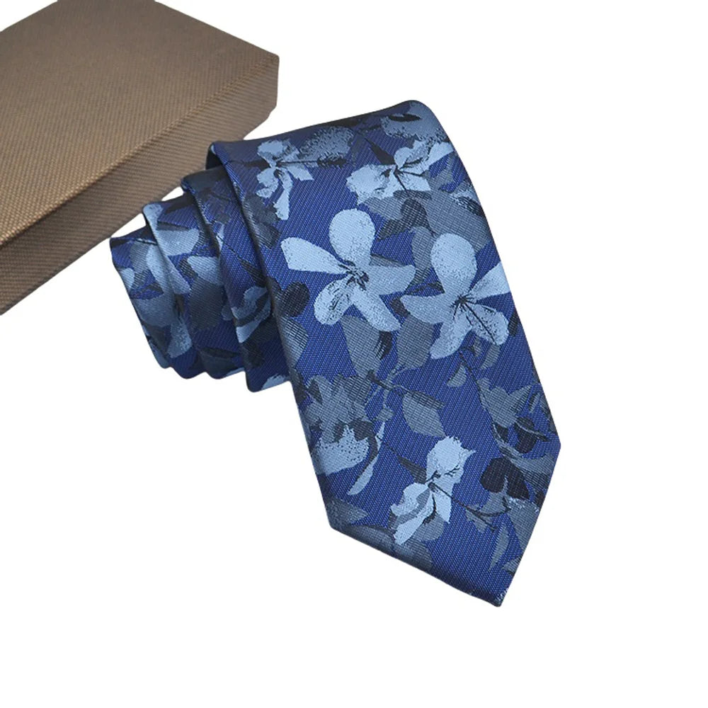 High Quality Men's Jacquard Floral Dot 8cm Tie Accessories Daily Wear Shirt Suit Tie Wedding Party Gifts Tie