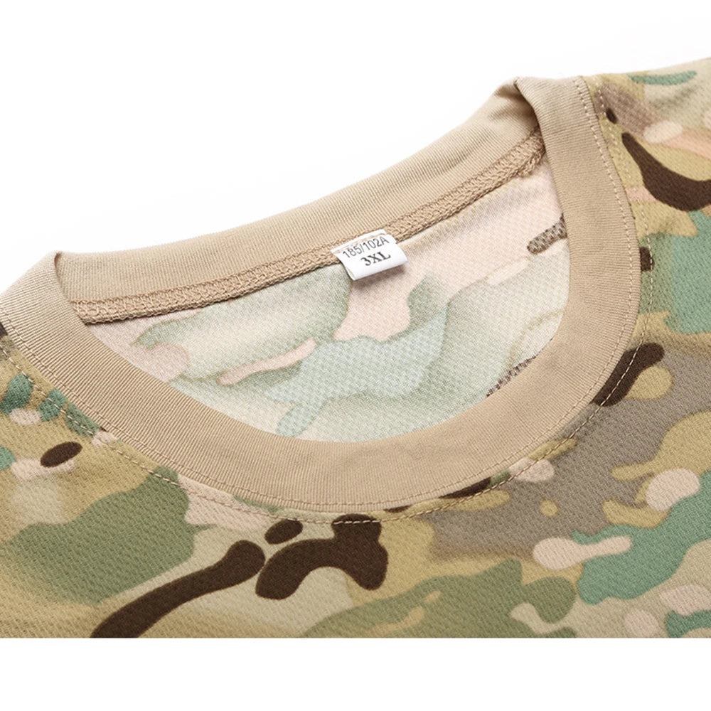 CamSolomon-T-shirt à manches courtes et col rond 3D pour hommes, vêtements de plein air, t-shirts de sport décontractés, mode de rue, été
