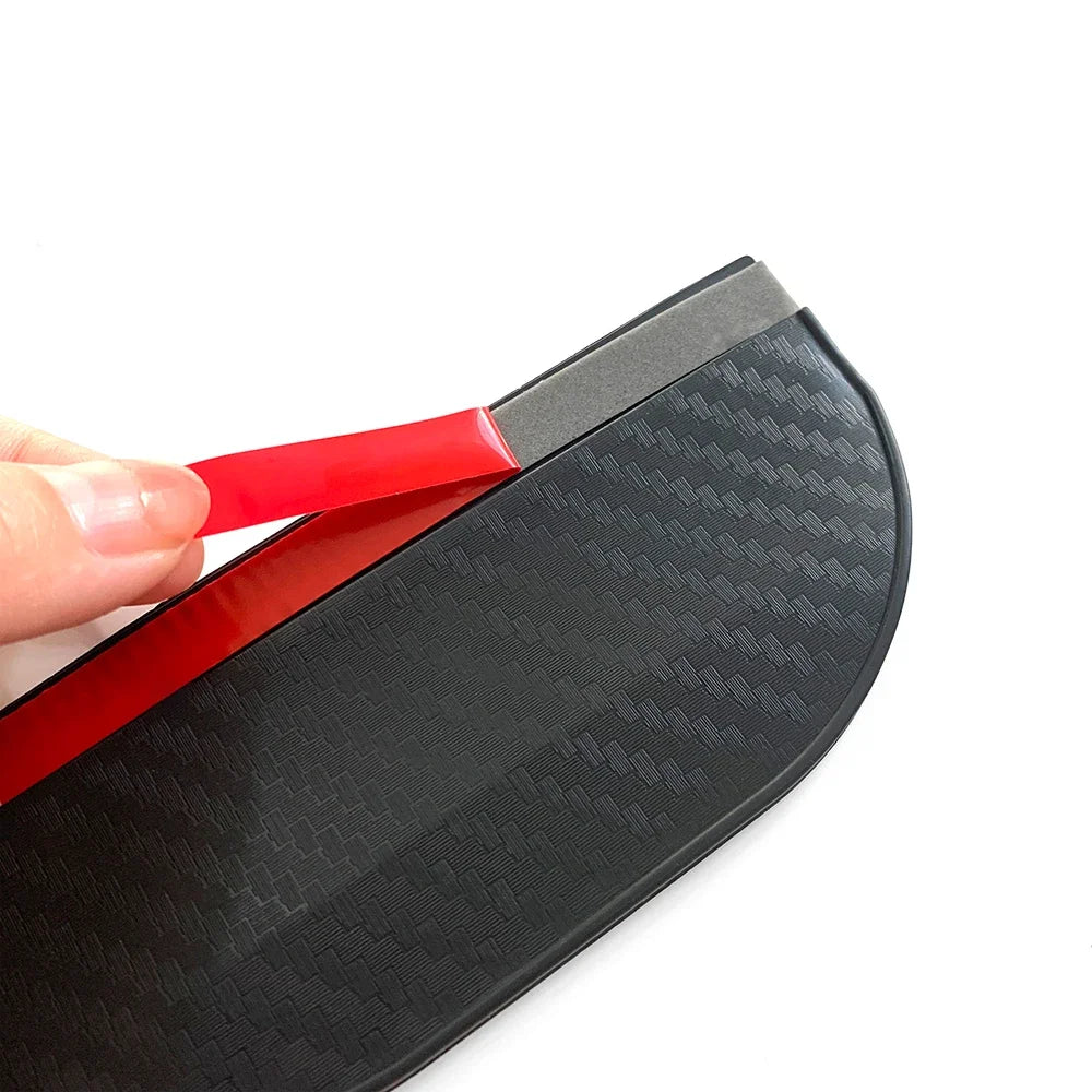 Pare-soleil en fibre de carbone pour rétroviseur de voiture, pare-soleil, protection, vision claire pour la pluie, accessoires de rétroviseur, 2 pièces