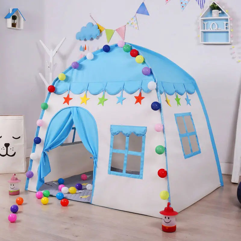 Kids tent indoor and outdoor games garden Tipi princess castle folding Cubby toys tents Children room house teepee Playhouse