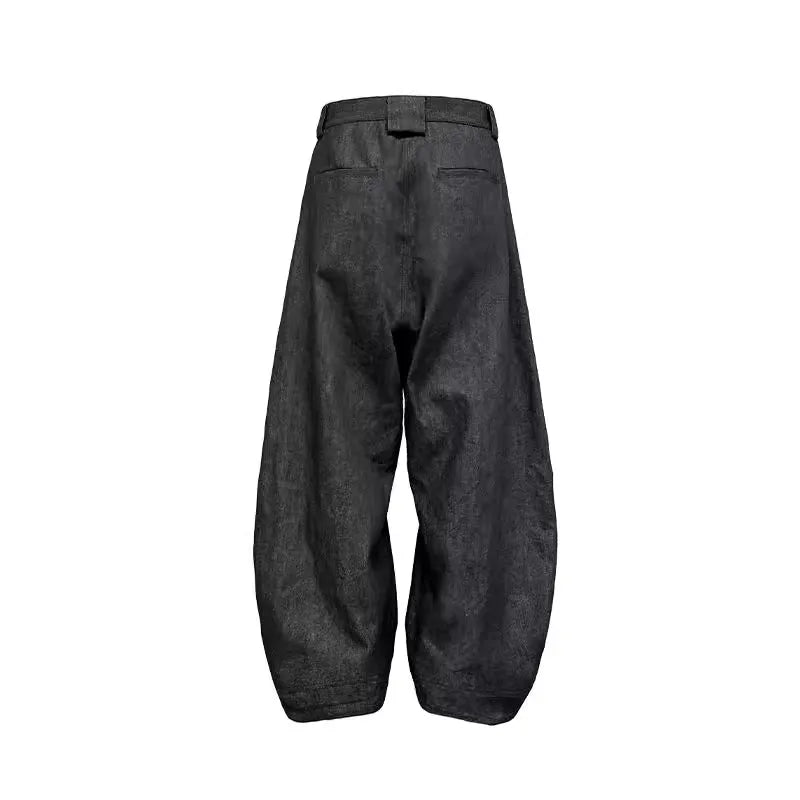 Jean Femme Harajuku Vintage BF — Streetwear Ample Jambes Larges Taille Haute