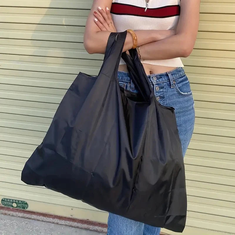 Sac Épicerie Pliable Étanche Grande Capacité — Rangement Épaule Portable