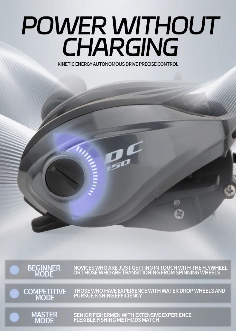 DEUKIO nouvelles roues de pêche à courant continu moulinets de Baitcasting électriques à la carpe 6 + 1BB 7.1:1 rapport de vitesse moulinets de coulée d'eau salée