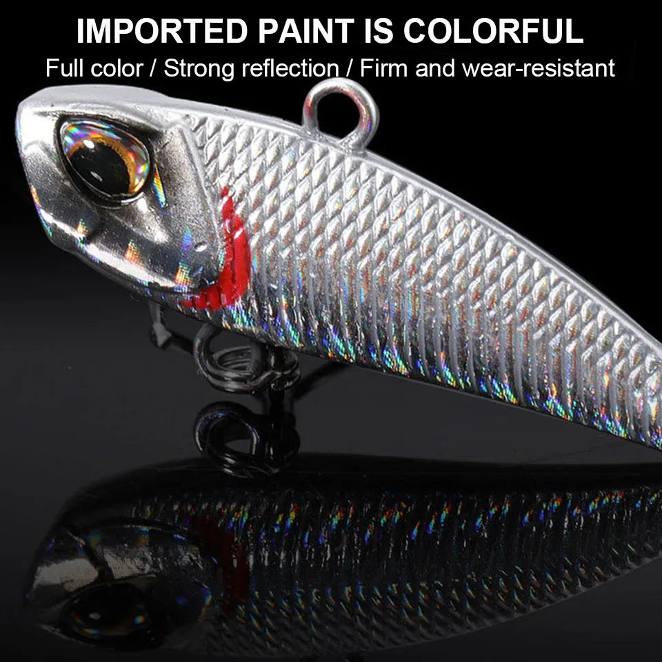 WALK FISH 7g 11g 15g 21g Spinner appât métal VIB leurre de pêche queue rotative Vibration paillettes japon Wobbler pêche à la traîne appât Pesca