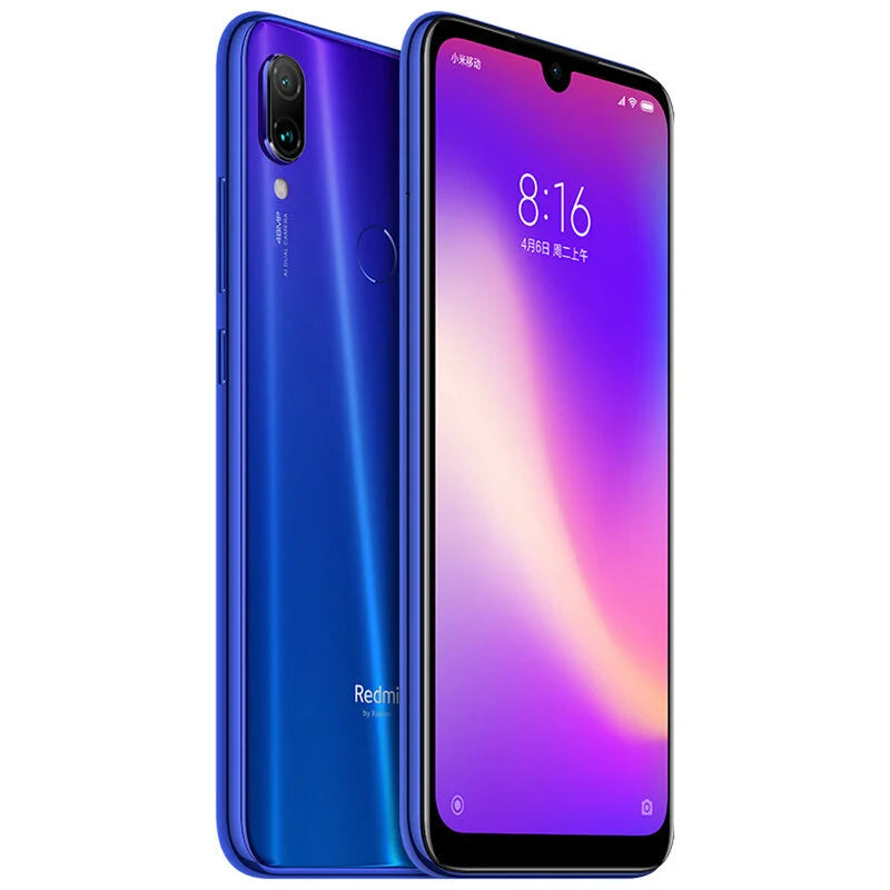 Xiaomi Redmi Note 7 PRO Smartphone d'origine 6GB 128GB Snapdragon 660AIE téléphone portable Android 48.0MP + 5.0MP caméra arrière téléphone portable