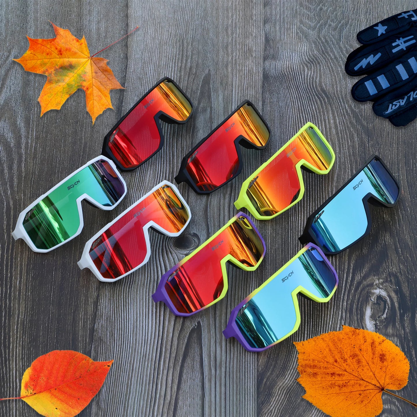 SCVCN Cycling Sunglasses Men MTB Road Driving Bicycle Glasses Outdoor Sports Women Bike Cycling UV400 Protective Eyewear New