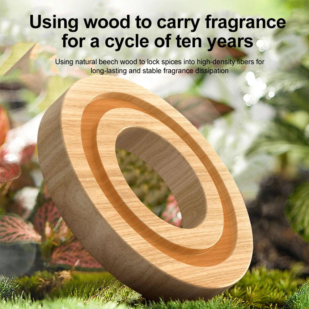 Hélicoptère rotatif à énergie solaire, aromathérapie solaire, désodorisant de voiture en alliage + ABS, diffuseur d'arôme automatique de parfum en bois