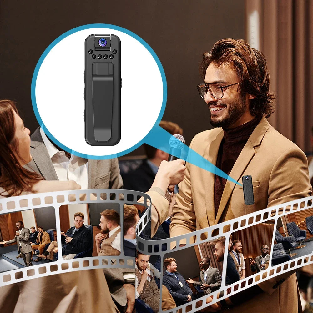 Caméscope Miniature HD 1080P, petit corps de Police, avec Clip arrière, Vision nocturne infrarouge, caméscope de Surveillance vidéo