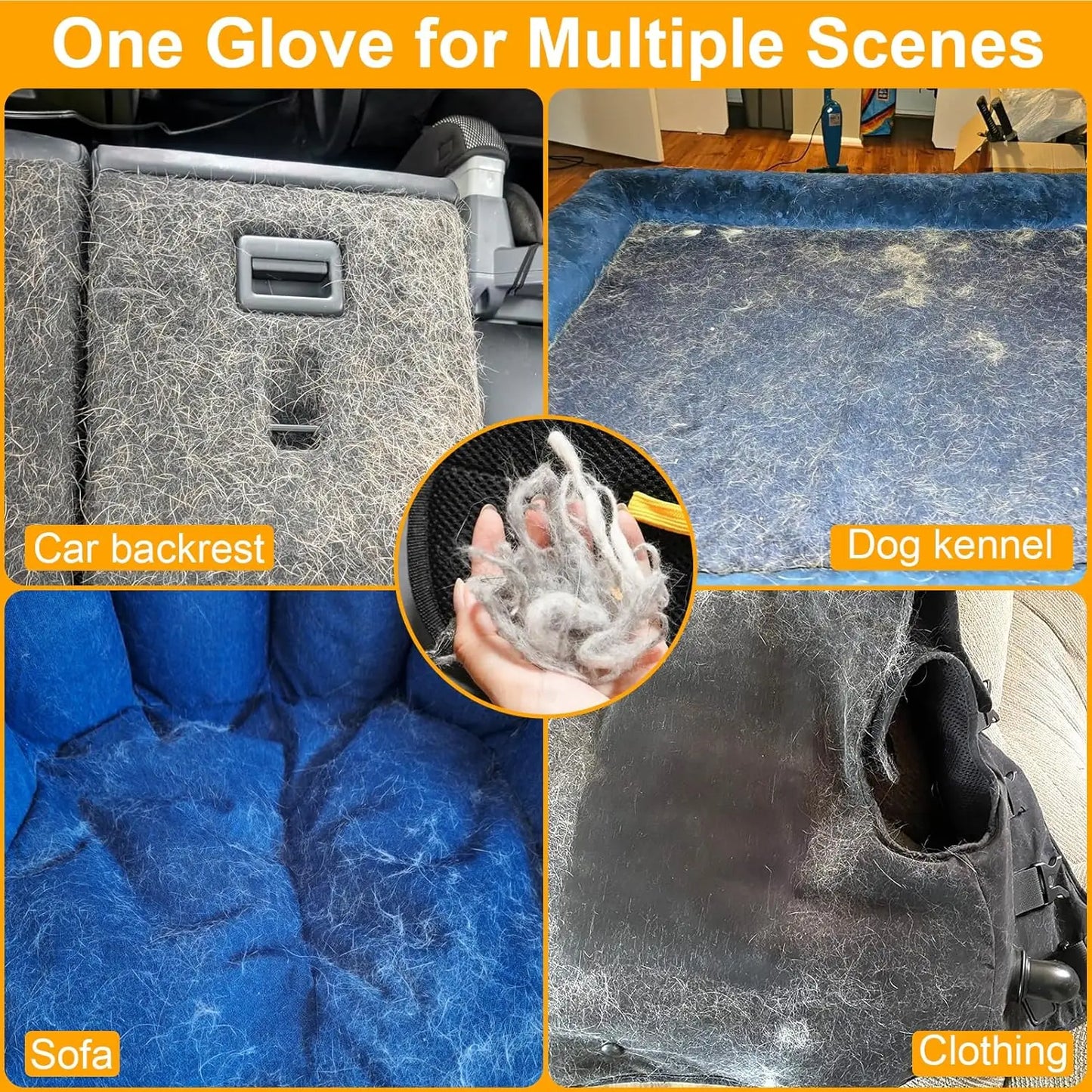 Mitaines d'épilation électrostatiques réutilisables pour animaux de compagnie, brosse de collecte de poils de chien et de chat, dispositif de collage, gants de toilettage pour la maison