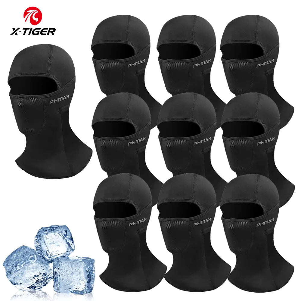 Masque d'équitation moto — protection vent et chaleur, masque complet respirant, cagoule, écharpe