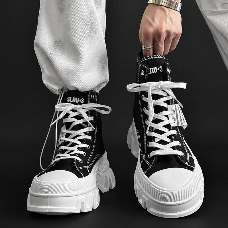 Women Casual Vulcanized Shoes Lightweight Canvas Sneakers Comfortable Flat Shoes Size 41 42 High-Top Sports Shoes Women's Shoes