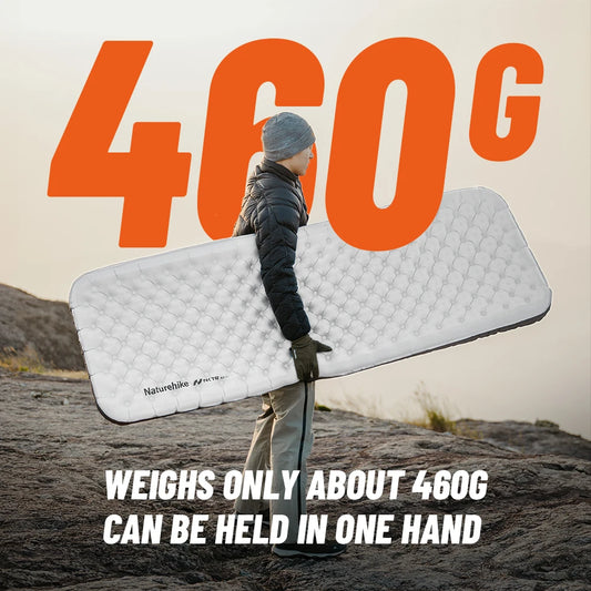 Naturehike 2026 Matelas de camping gonflable ultraléger, valeur R de 6,5, chaud pour l'hiver, épaisseur de 10 cm, tapis de couchage portable d'extérieur, lit d'air