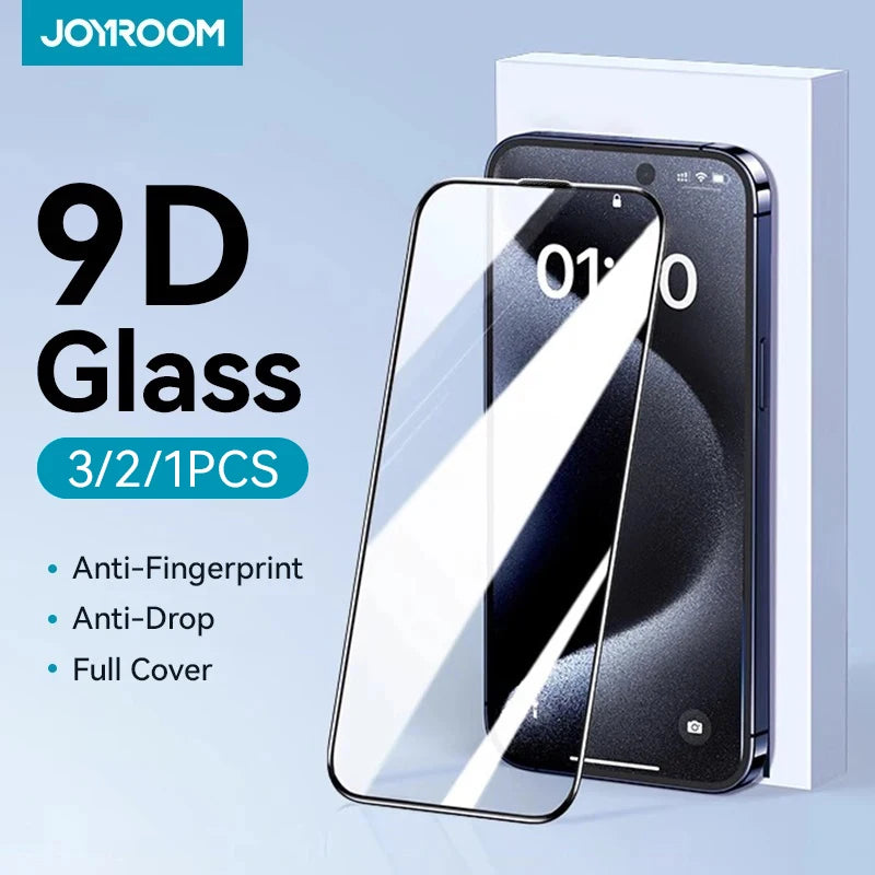 Protecteur d'écran en verre HD plein écran pour smartphones — lot de 1, 2 ou 3 pièces