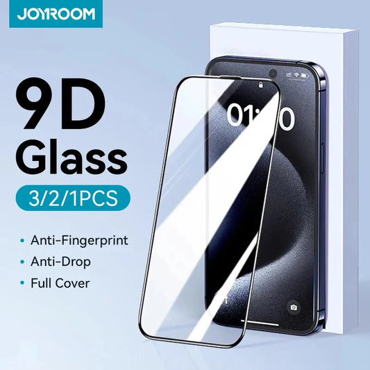 Pomerroom-HD Glass Screen Protector, Full Screen, Guatemala Glass Protection for iPhone, 16, 15, 14, 13, 12, 11 Pro Max, 1 PC, 2 PC, 3PC