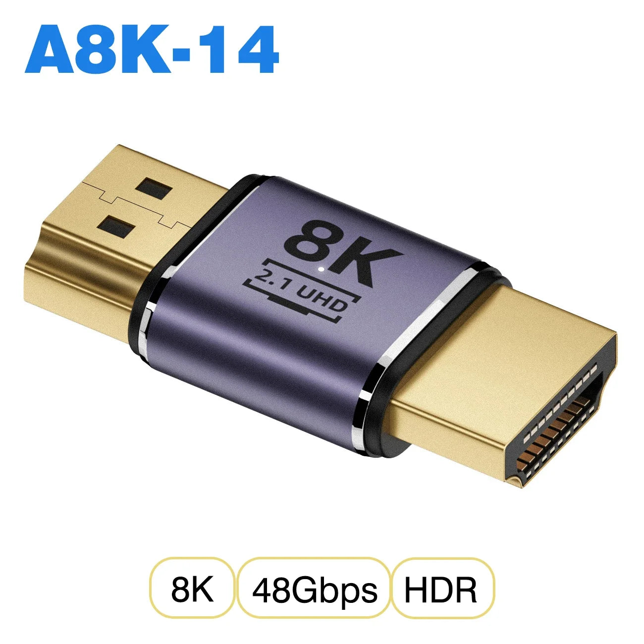 Mini/Micro HDMI to HDMI 2.1 48Gbps 8K60HZ 4K120HZ Converter for Projector HDTV PS4 PS5 Laptop