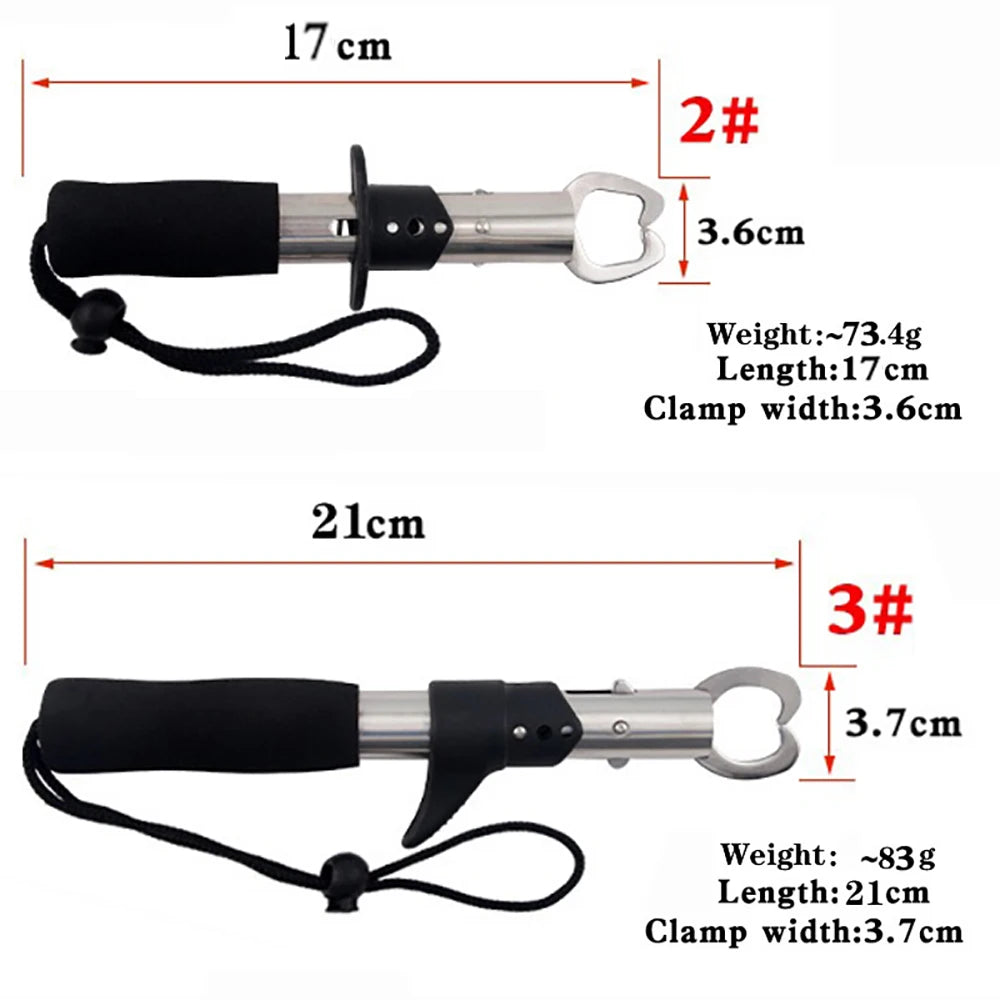 Pince à leurre en acier inoxydable, 21/17cm, ensemble de contrôleur de poisson multifonctionnel, filature/considérant le poisson, équipement de pêche