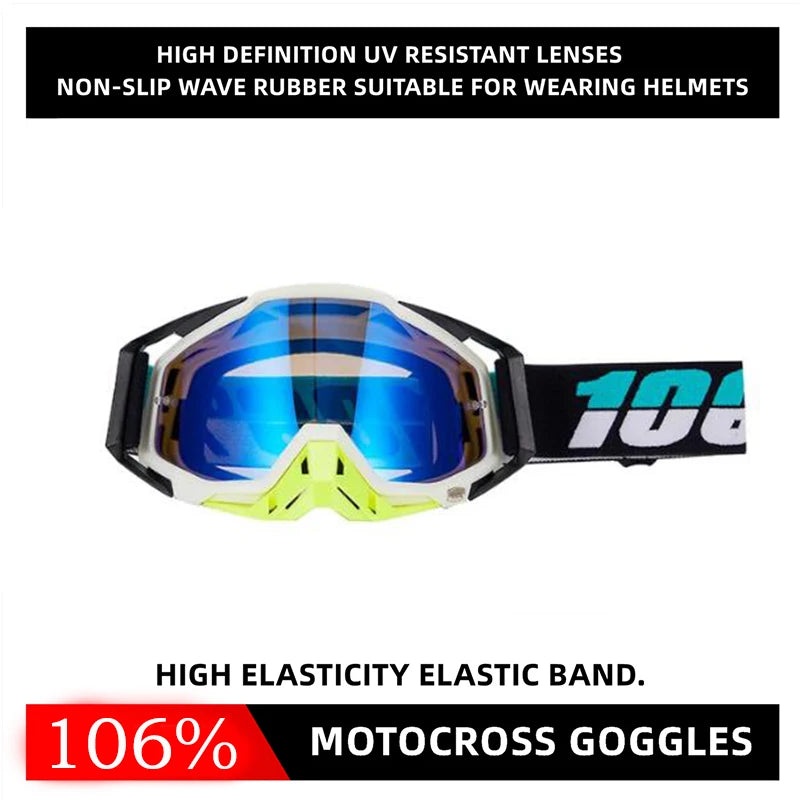 Motocross goggles, windproof and unbreakable glasses for ATV, UTV and off-road sports