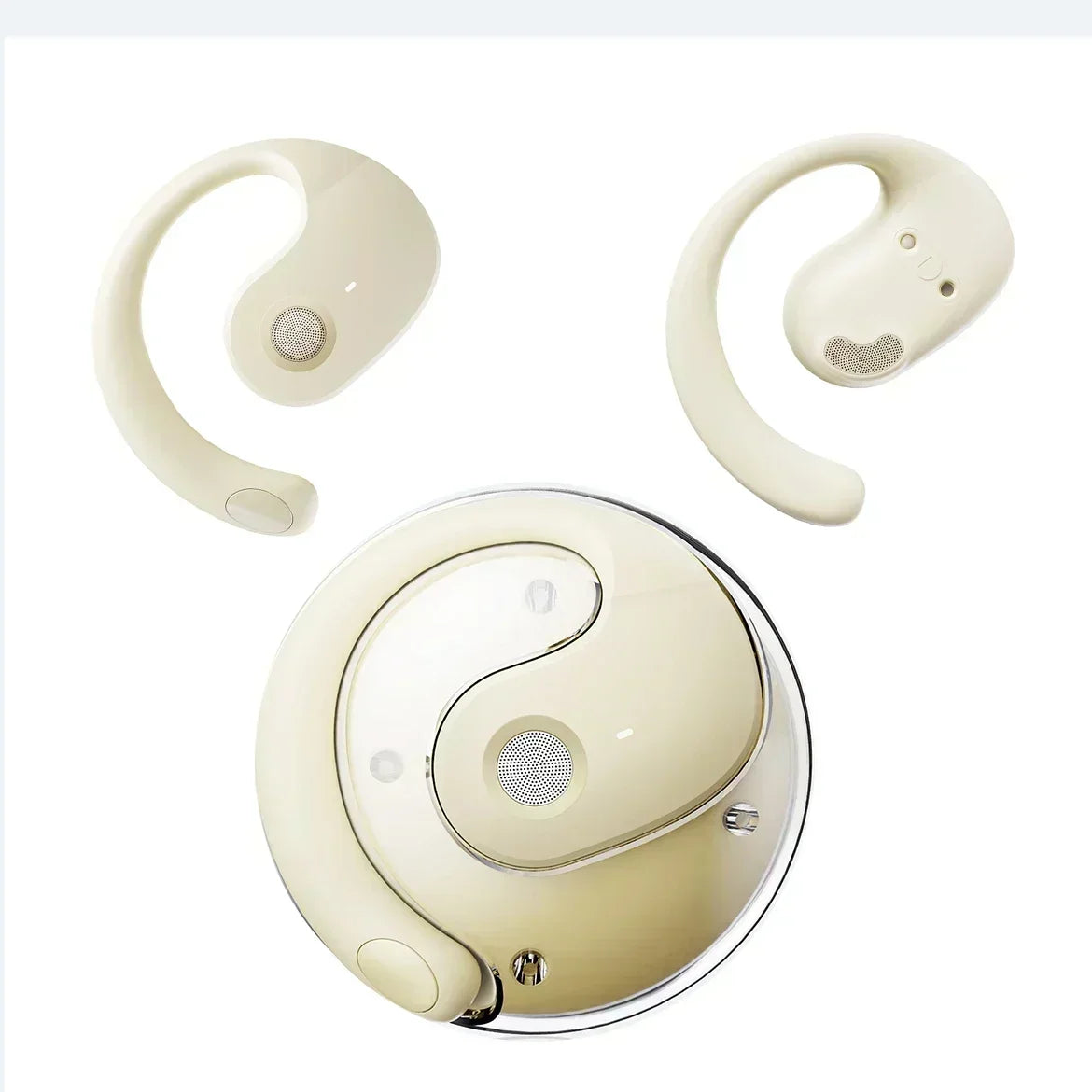 Bluetooth Wireless Earbuds, Comfortable Ear Hook, Touch Control, with Mic, Headset for Phone, Gaming