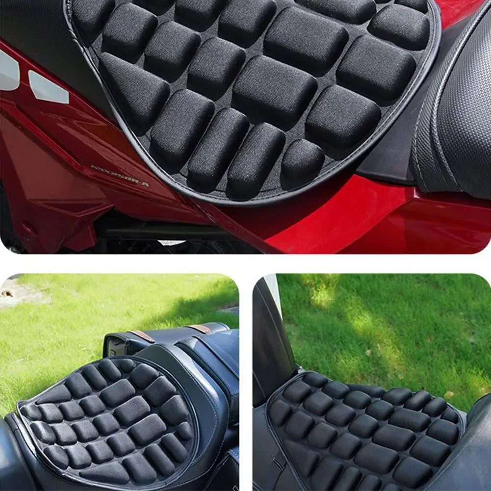 Funda de asiento de motocicleta, cojín de espuma EVA, suave y cómodo, cojín de asiento universal para asiento de aire de bicicleta eléctrica
