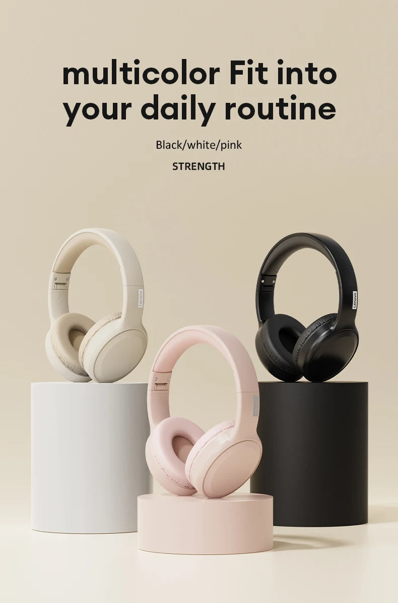 Casque Bluetooth HiFi stéréo sans fil — sport, micro, pliable, faible latence, jeu