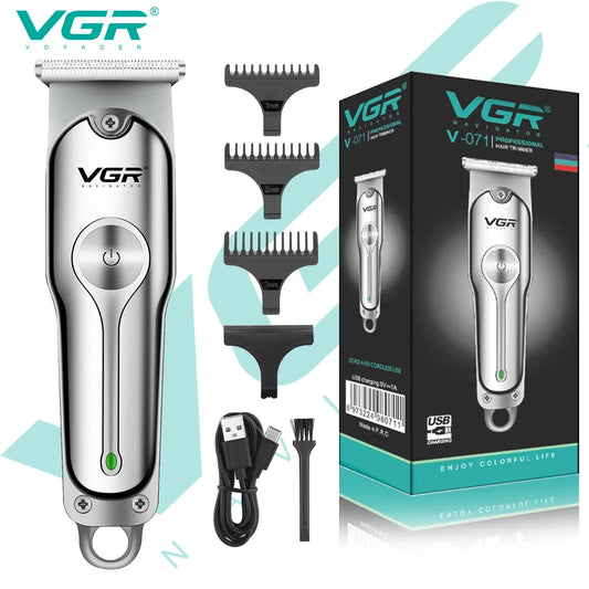 Vgaz071-Professional Cordless Hair Clippers for Men, Portable T-Blade Machine