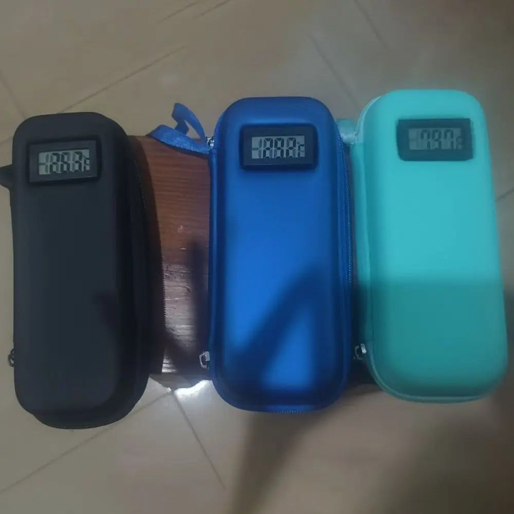 Estuche de viaje para enfriador de insulina, bolsa enfriadora impermeable con pantalla de termómetro, bolsa de almacenamiento de medicamentos para diabéticos