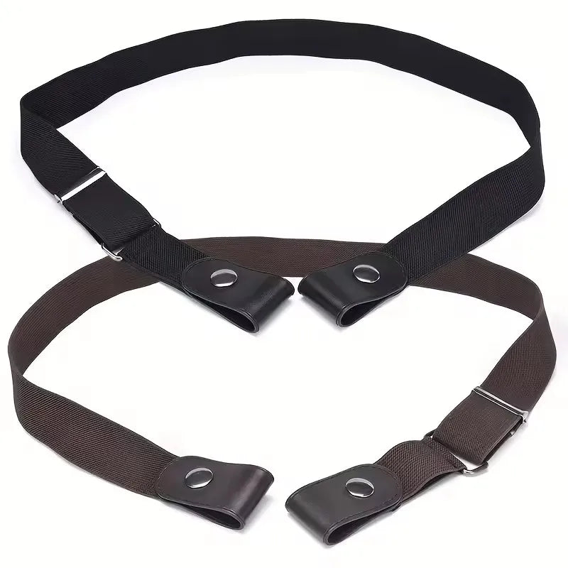 Ceinture Élastique Sans Boucle Unisexe — 2 Pièces Extensible Invisible Jeans
