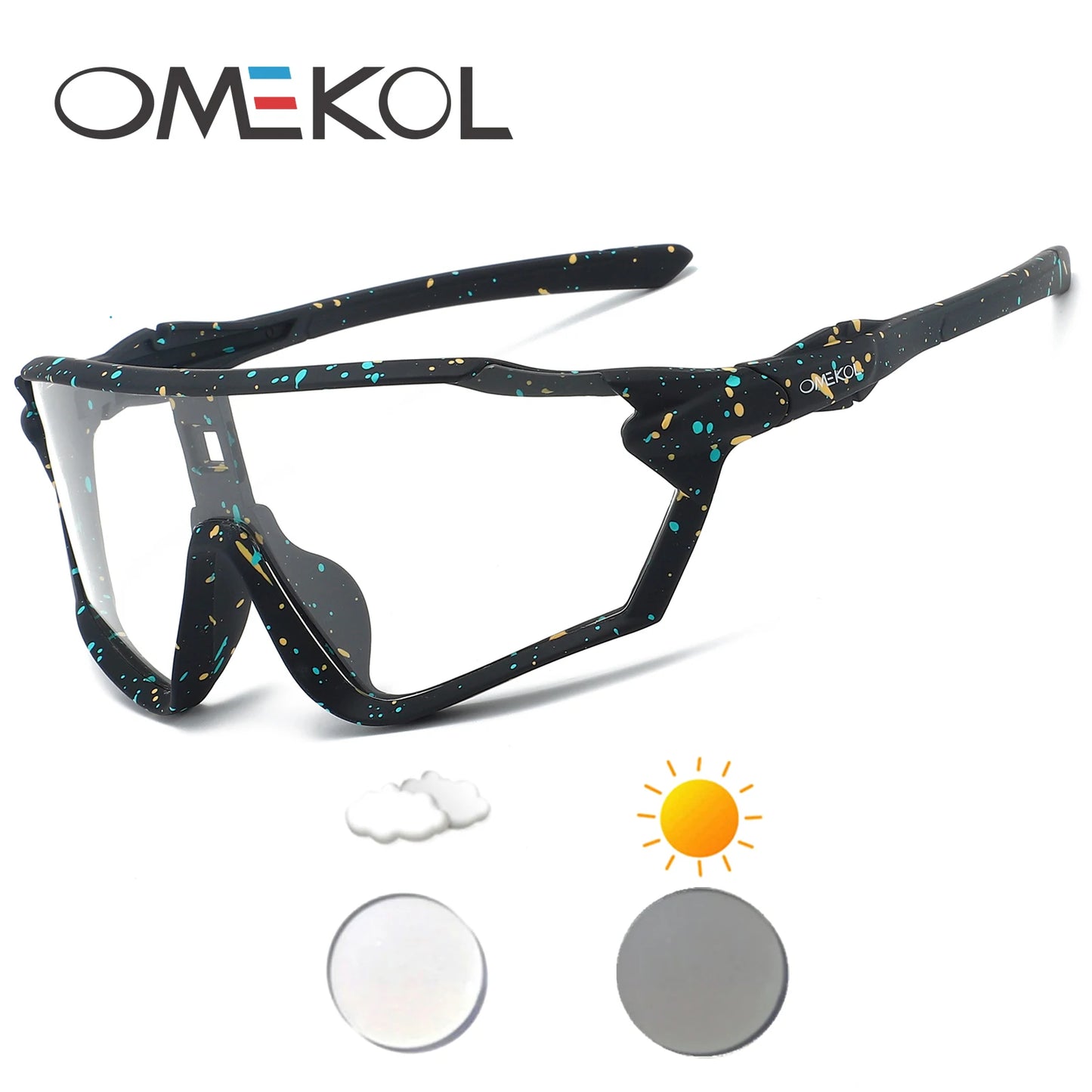 Photochromic Cycling Glasses Sports Bike Sunglasses Men Women MTB Bicycle Eyewear Baseball Softball Sunglasses